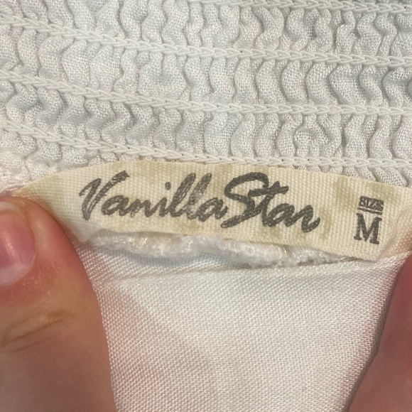 Anthropologie White Viscose Flowy Shorts with Lace Detail - M - Picture 2 of 5